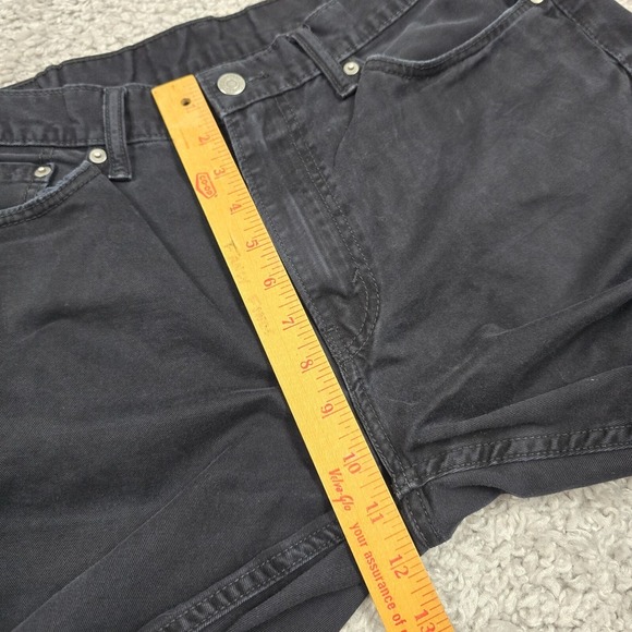 Levis 514 Pants Mens 36x32 (Fits 34x30) Black Regular Straight Mid Rise Twill - Picture 10 of 13